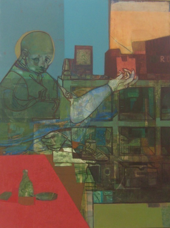 tippler with red desk