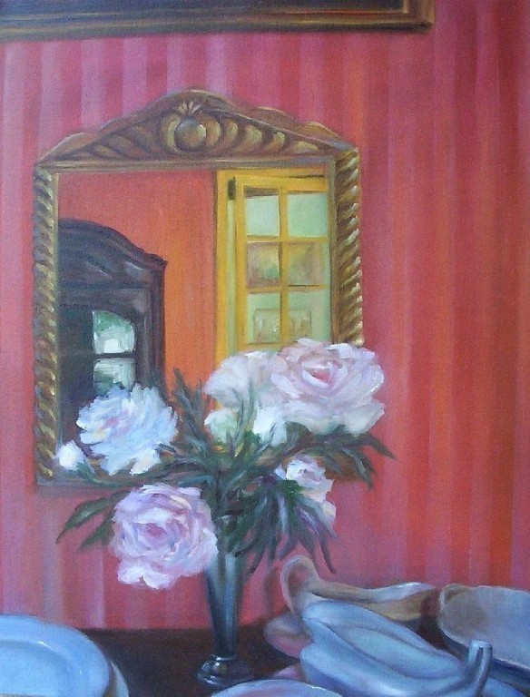 Sala da pranzo in rosso