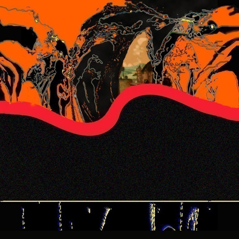 esse rossa e paesaggio